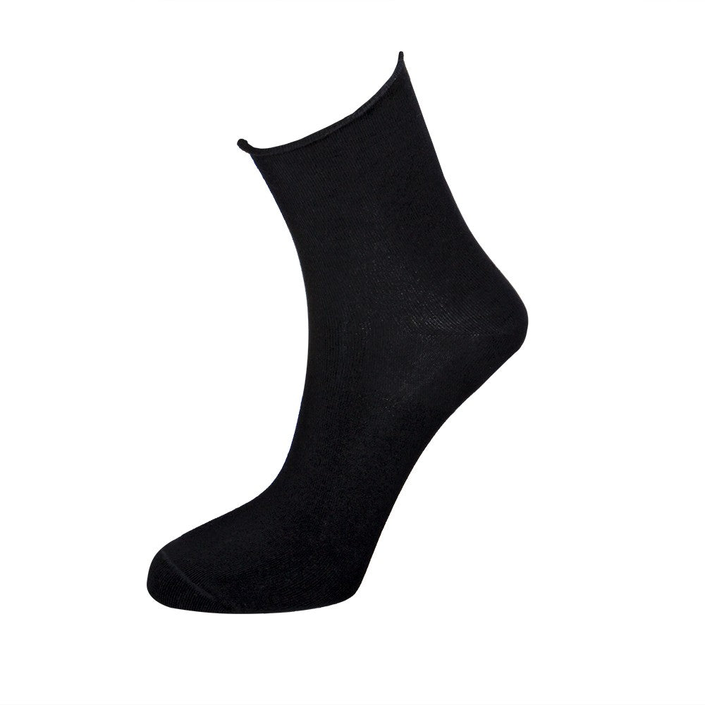 4510 CALCETÍN SIN PUÑO HILO DE ESCOCIA 009-Negro Única