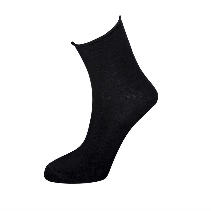 4510 CALCETÍN SIN PUÑO HILO DE ESCOCIA 009-Negro Única