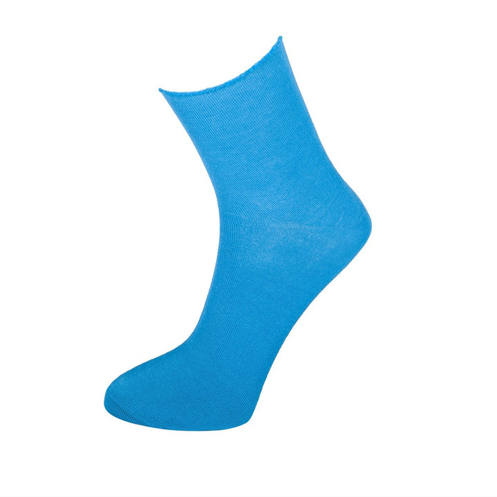 4510 CALCETÍN SIN PUÑO HILO DE ESCOCIA 245-Azul Fuerte Única