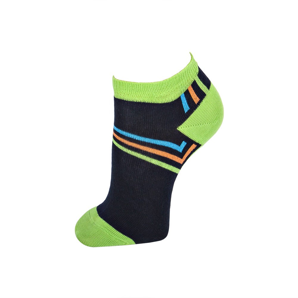 4570 CALCETÍN INVISIBLE RAYAS 818-Marino-Verde Pradera Única