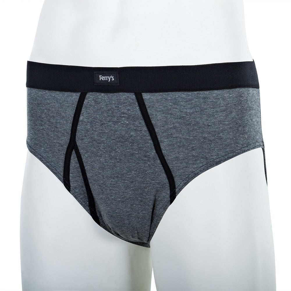 5444 SLIP ABIERTO MELANGE 096-Gris Oscuro