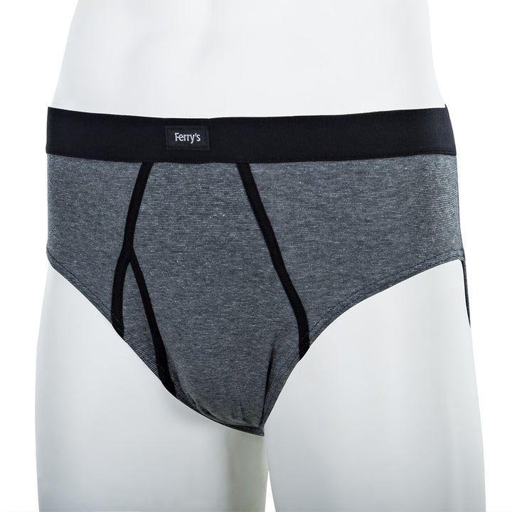 5444 SLIP ABIERTO MELANGE 096-Gris Oscuro