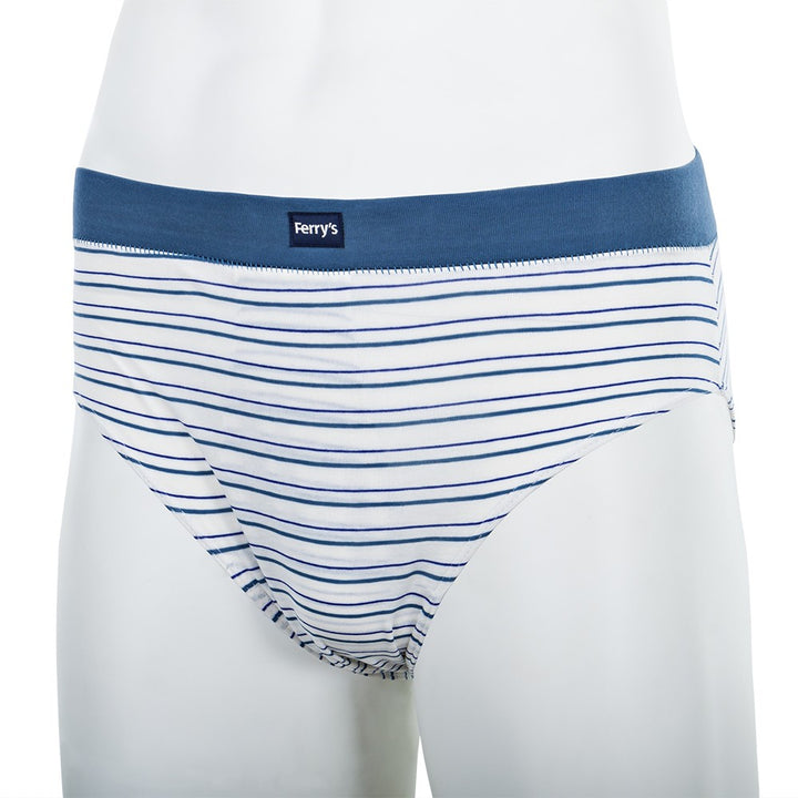 5451 SLIP CERRADO RAYADO BICO 000-Blanco