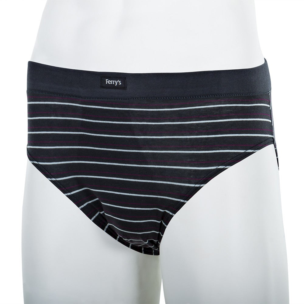 5451 SLIP CERRADO RAYADO BICO 096-Gris Oscuro