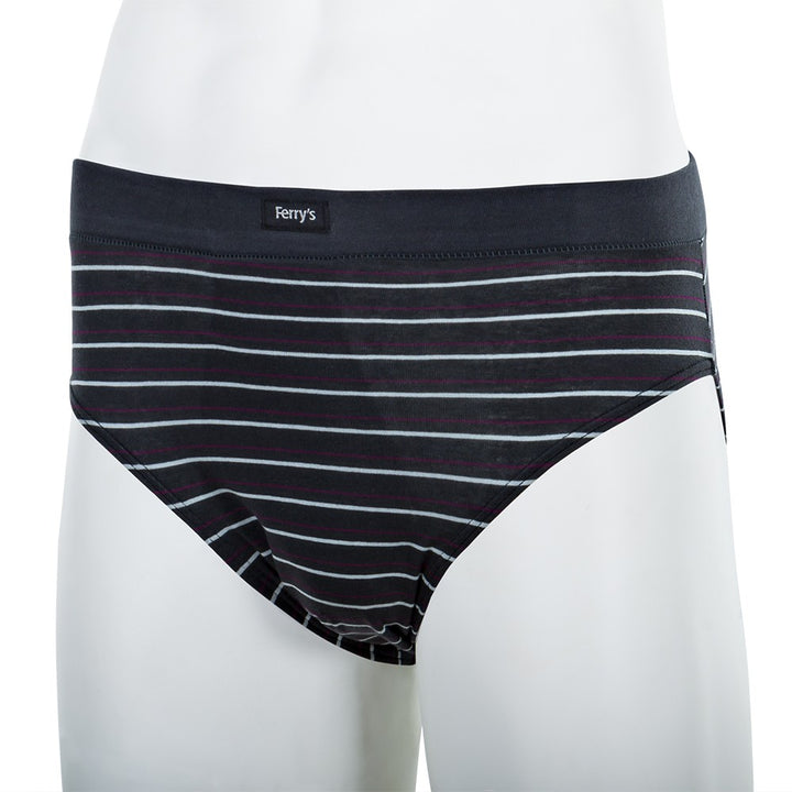 5451 SLIP CERRADO RAYADO BICO 096-Gris Oscuro