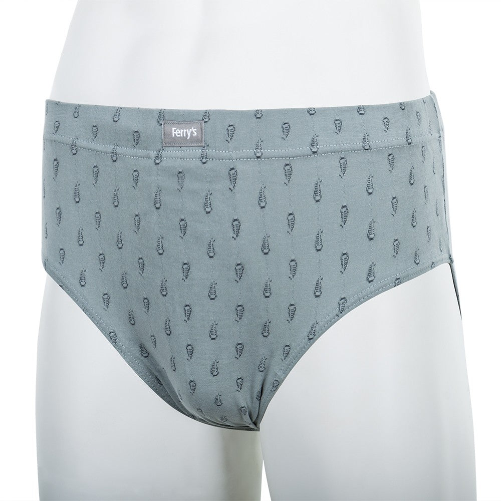 5468 SLIP CERRADO BORDADO BARQUITOS 095-Gris Plomo