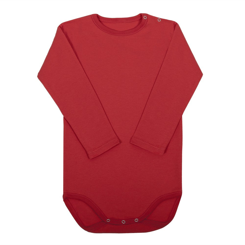 2802 BODY TÉRMICO AFELPADO APERTURA LATERAL 076-Rojo