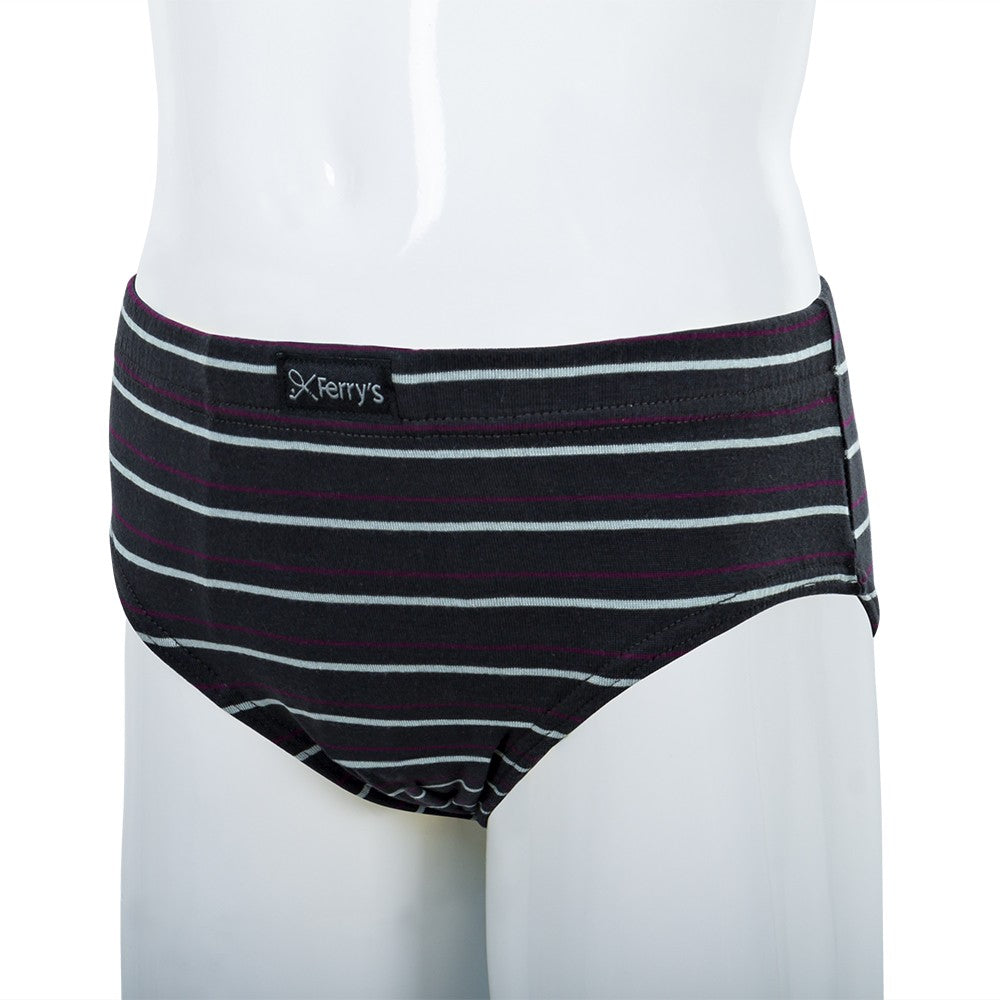 5333 SLIP CERRADO RAYADO BICO 096-Gris Oscuro