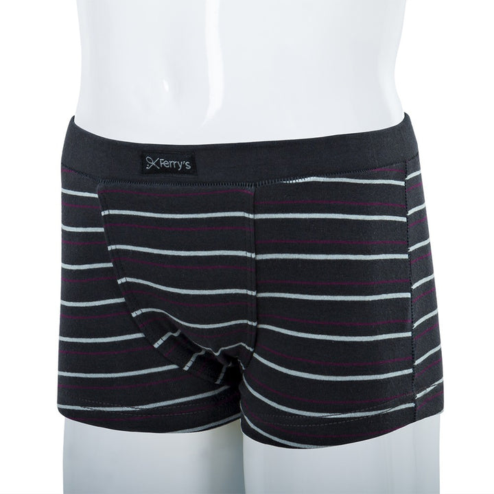 5334 BÓXER CERRADO RAYADO BICO 096-Gris Oscuro