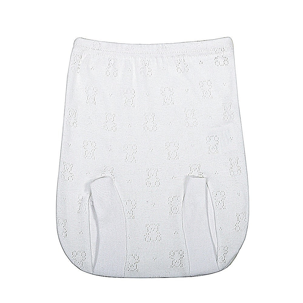 2300 CUBREPAÑAL ALGODÓN OSITOS BEBÉ 000-Blanco