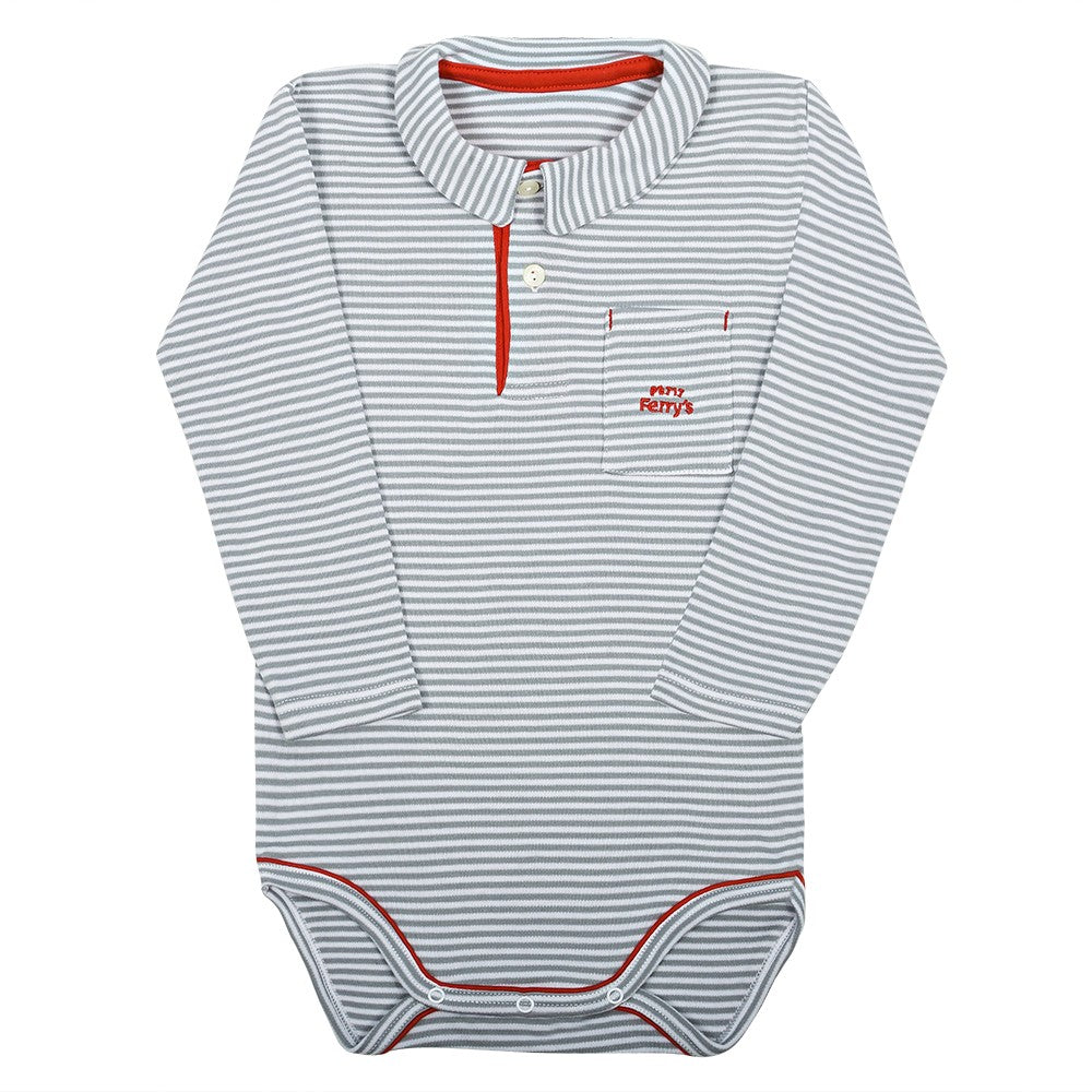 2806 BODY RAYAS BOLSILLO 095-Gris Plomo