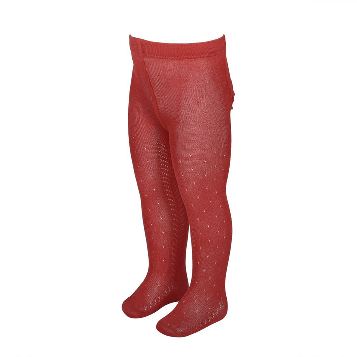 4008 LEOTARDOS CALADOS PUNTILLAS PRIMAVERA 076-Rojo