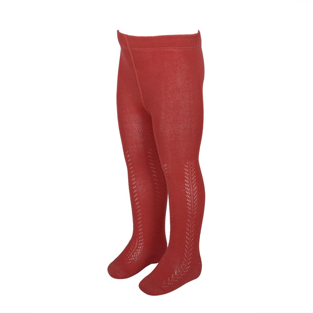 4502 LEOTARDOS DIBUJO CALADO INVIERNO 076-Rojo