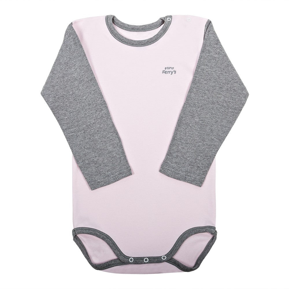 2808 BODY BORDADO TÉRMICO AFELPADO APERTURA LATERAL 715-Rosa Pálido