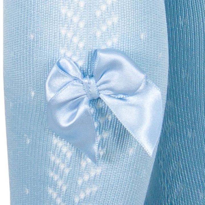 4507 LEOTARDOS CALADOS CON LAZO PRIMAVERA 209-Celeste