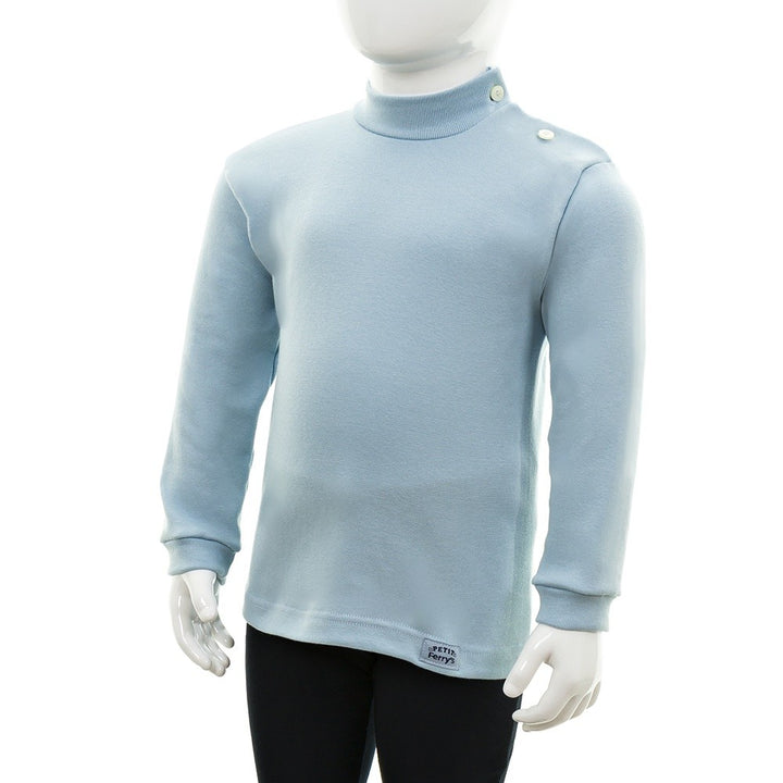 7086 CAMISETA MANGA LARGA SEMICISNE. APERTURA LATERAL HASTA LA TALLA 3.