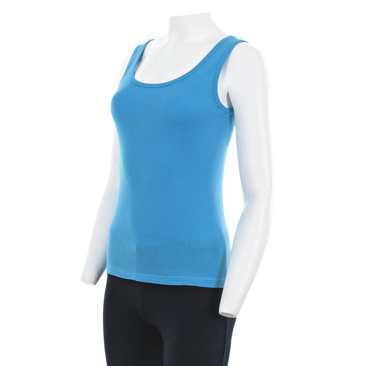 7803 CAMISETA DE TIRANTES NATURAL 270-Turquesa