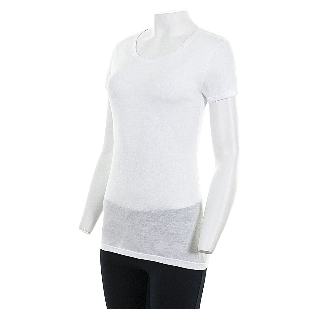 7806 CAMISETA MANGA CORTA TEJIDO FINO 000-Blanco