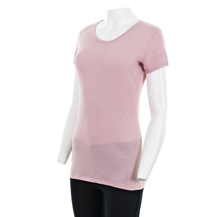 7806b CAMISETA MANGA CORTA TEJIDO FINO 717-Rosa Orquídea 2XL