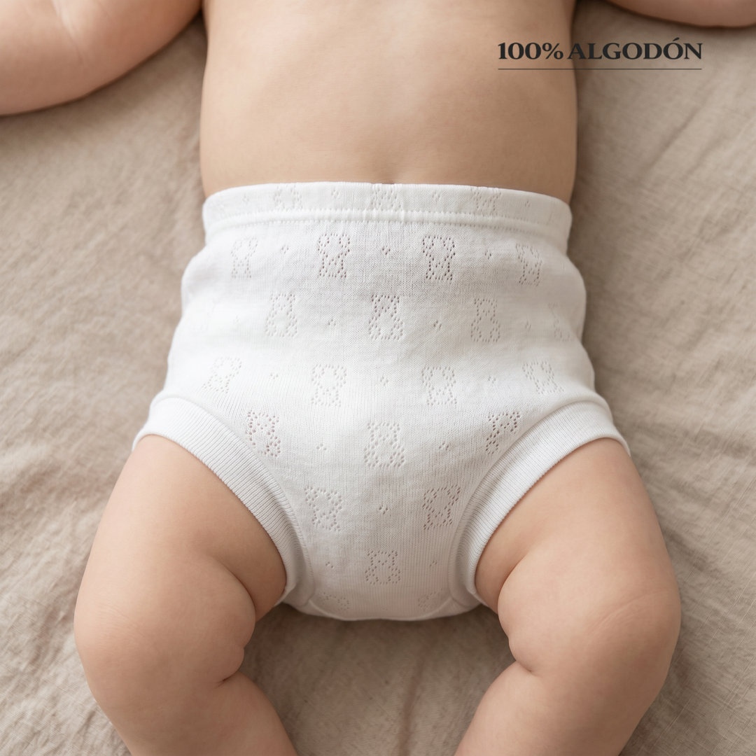 2300 CUBREPAÑAL ALGODÓN OSITOS BEBÉ