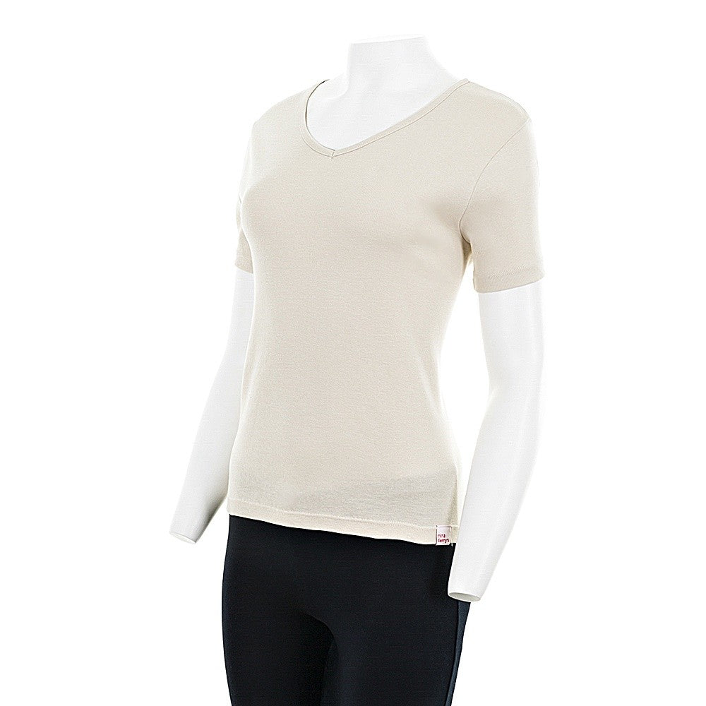 7834b CAMISETA MANGA CORTA ANCHA . CUELLO V 451-Piedra 2XL