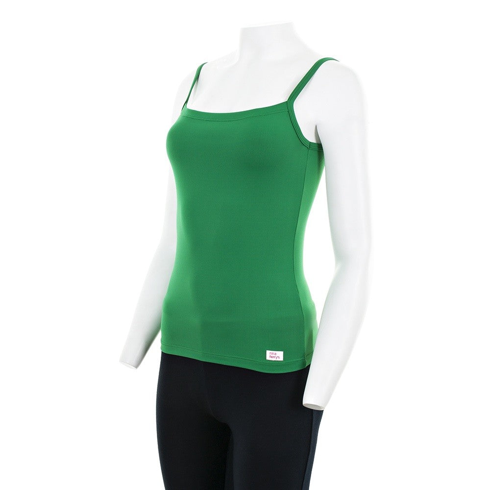 7838b CAMISETA TIRANTES FINOS MICROFIBRA 810-Verde Billar