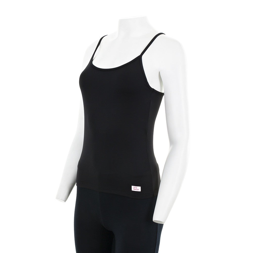 7840 CAMISETA TIRANTES FINOS NADADORA 009-Negro