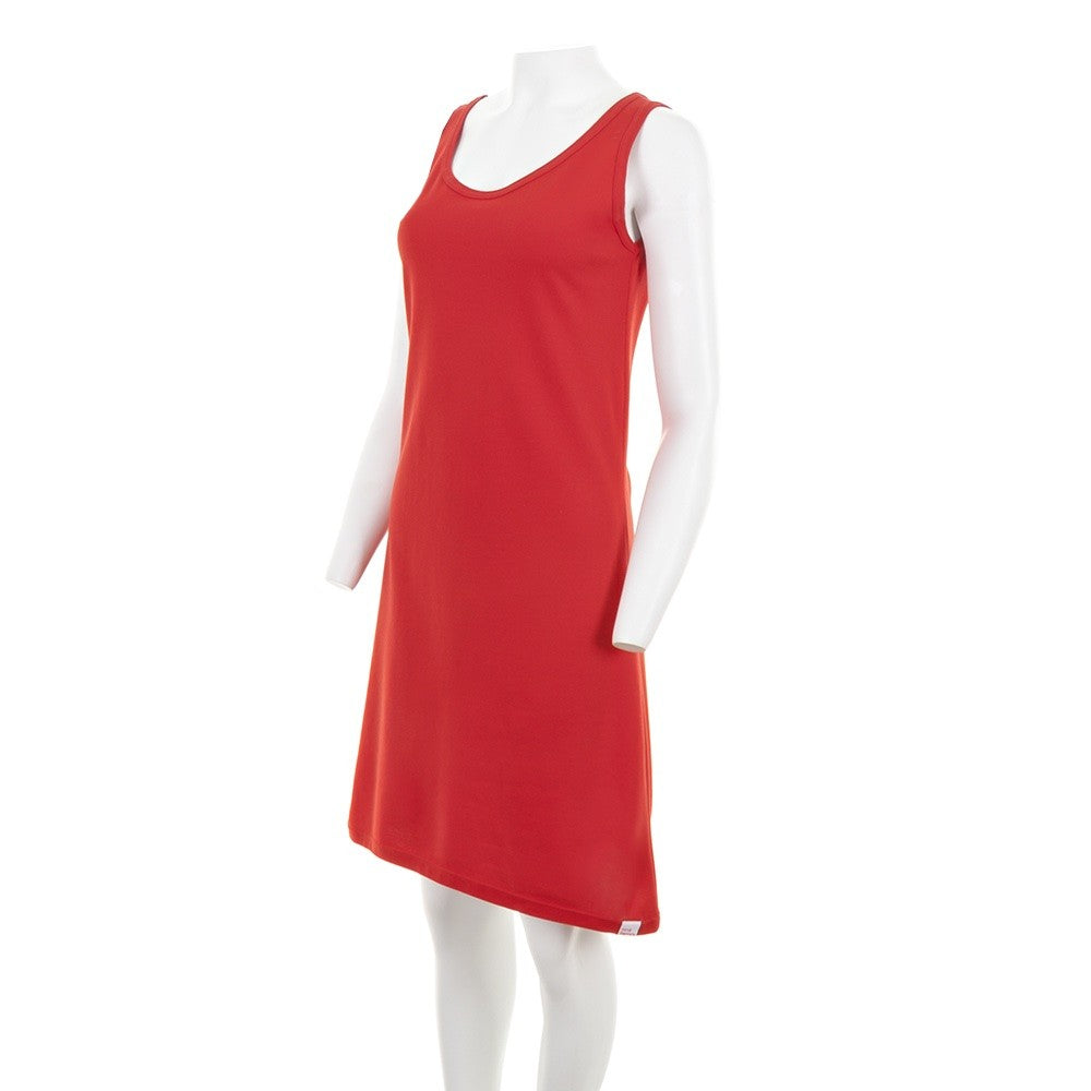 7866 VESTIDO PIQUÉ 076-Rojo