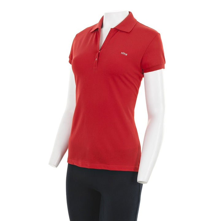 7875 POLO PIQUÉ CON PUÑO Y CORCHETES 076-Rojo