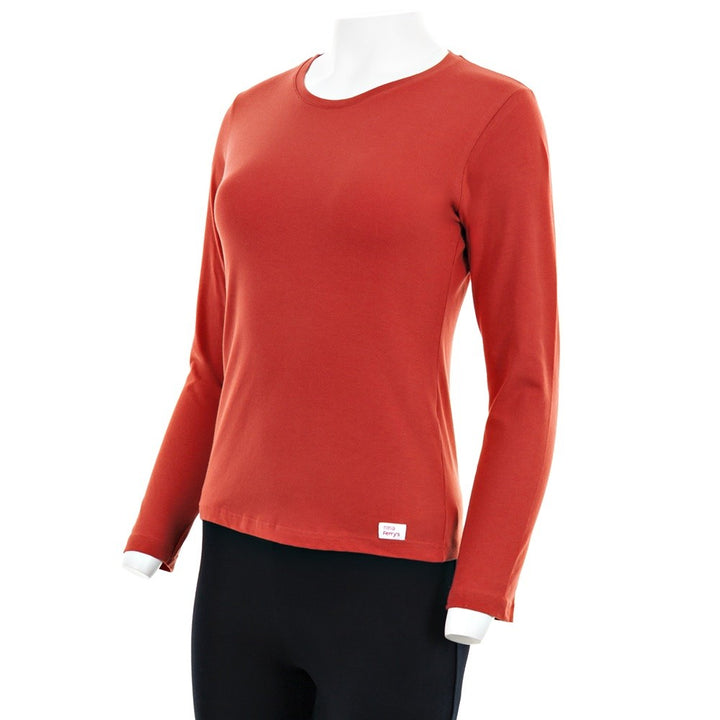 7917 CAMISETA MANGA LARGA BÁSICA 078-Teja