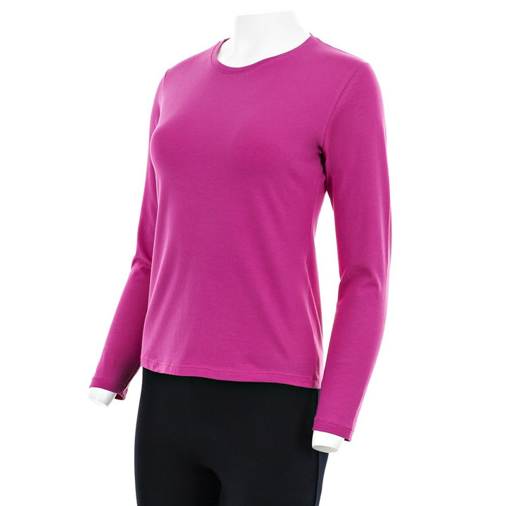 7917 CAMISETA MANGA LARGA BÁSICA 742-Fucsia