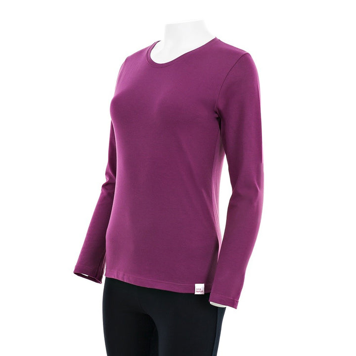 7917 CAMISETA MANGA LARGA BÁSICA 780-Morado