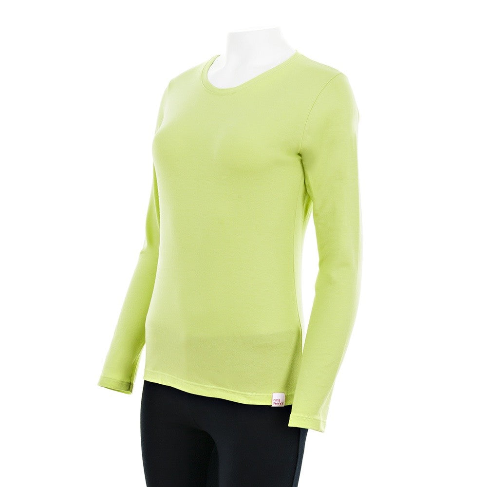 7917 CAMISETA MANGA LARGA BÁSICA 895-Pistacho Claro