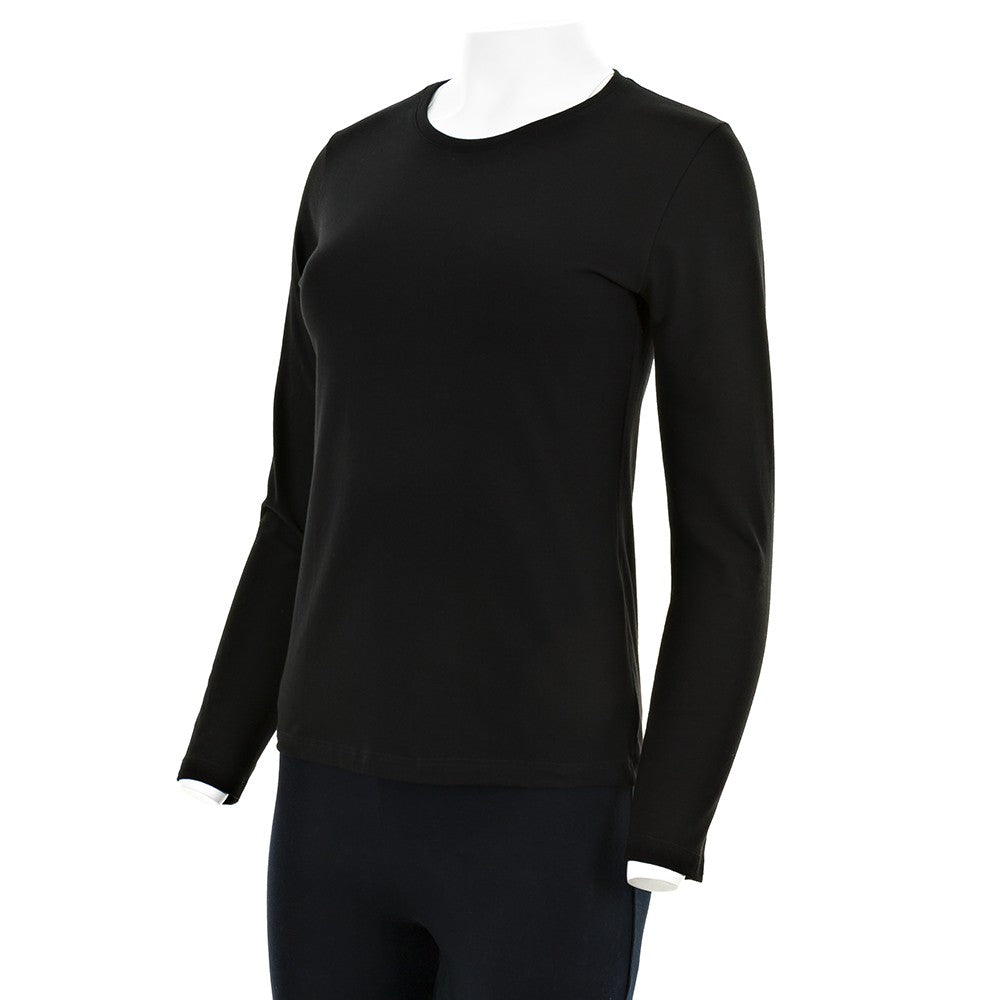 7917b CAMISETA MANGA LARGA BÁSICA 009-Negro 2XL