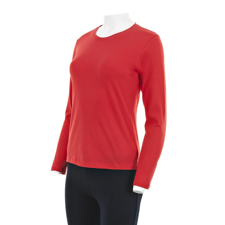 7917b CAMISETA MANGA LARGA BÁSICA 076-Rojo 2XL