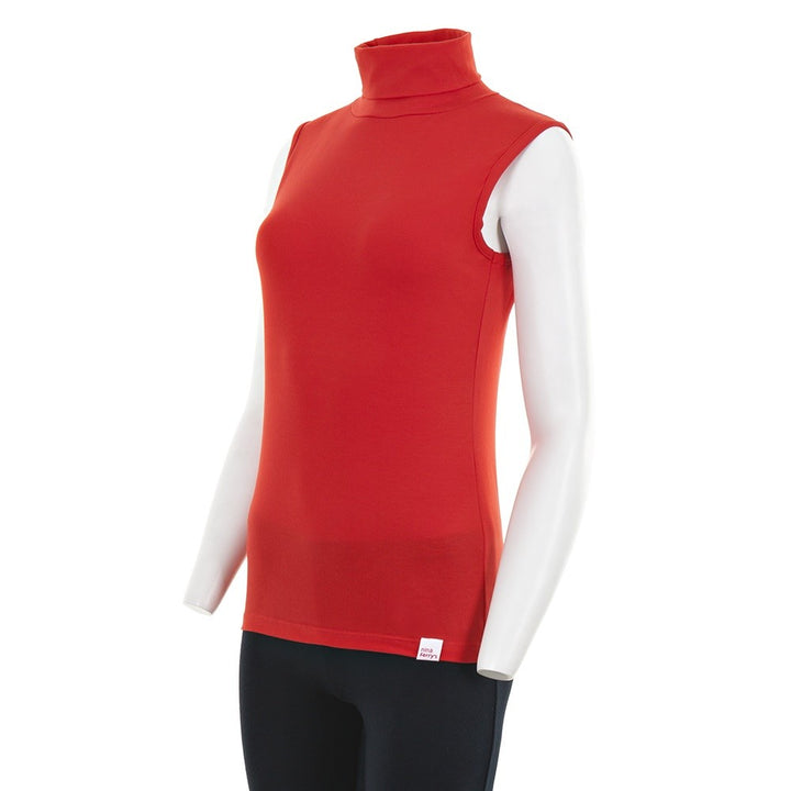 7921 CAMISETA CISNE SIN MANGAS 076-Rojo