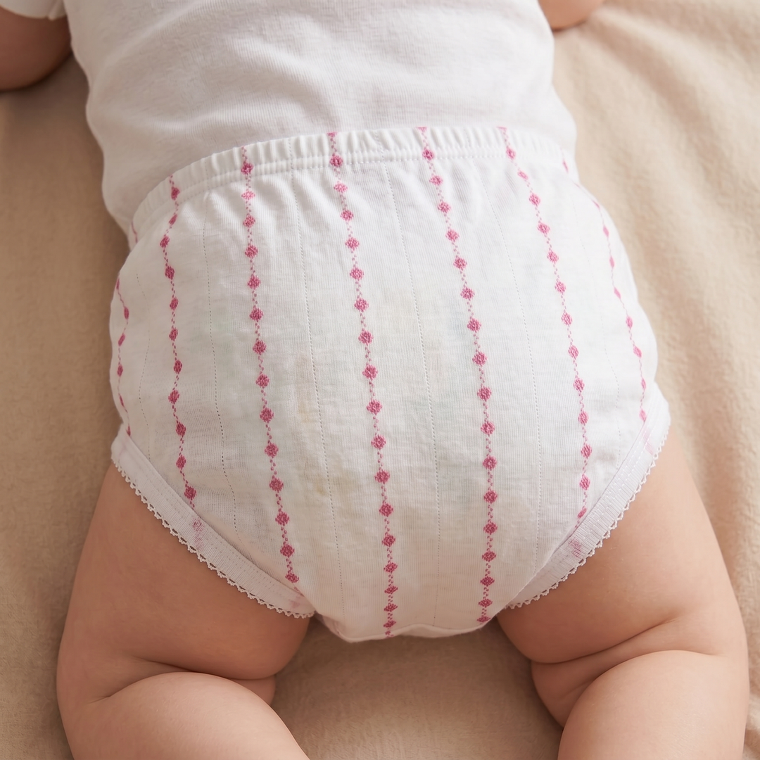 2502 COTTON BABY DIAPER COVER WITH BORDER