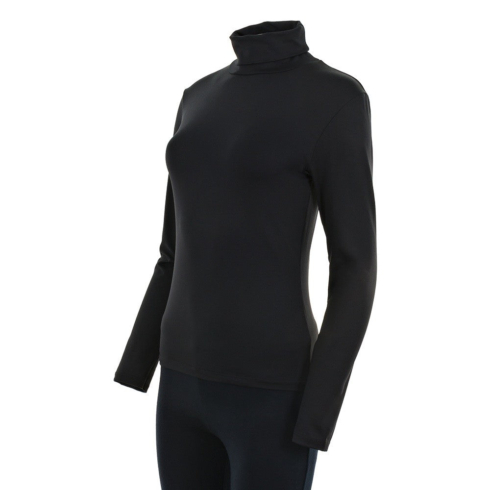 7984b CAMISETA CISNE MANGA LARGA MICROFIBRA 009-Negro 2XL