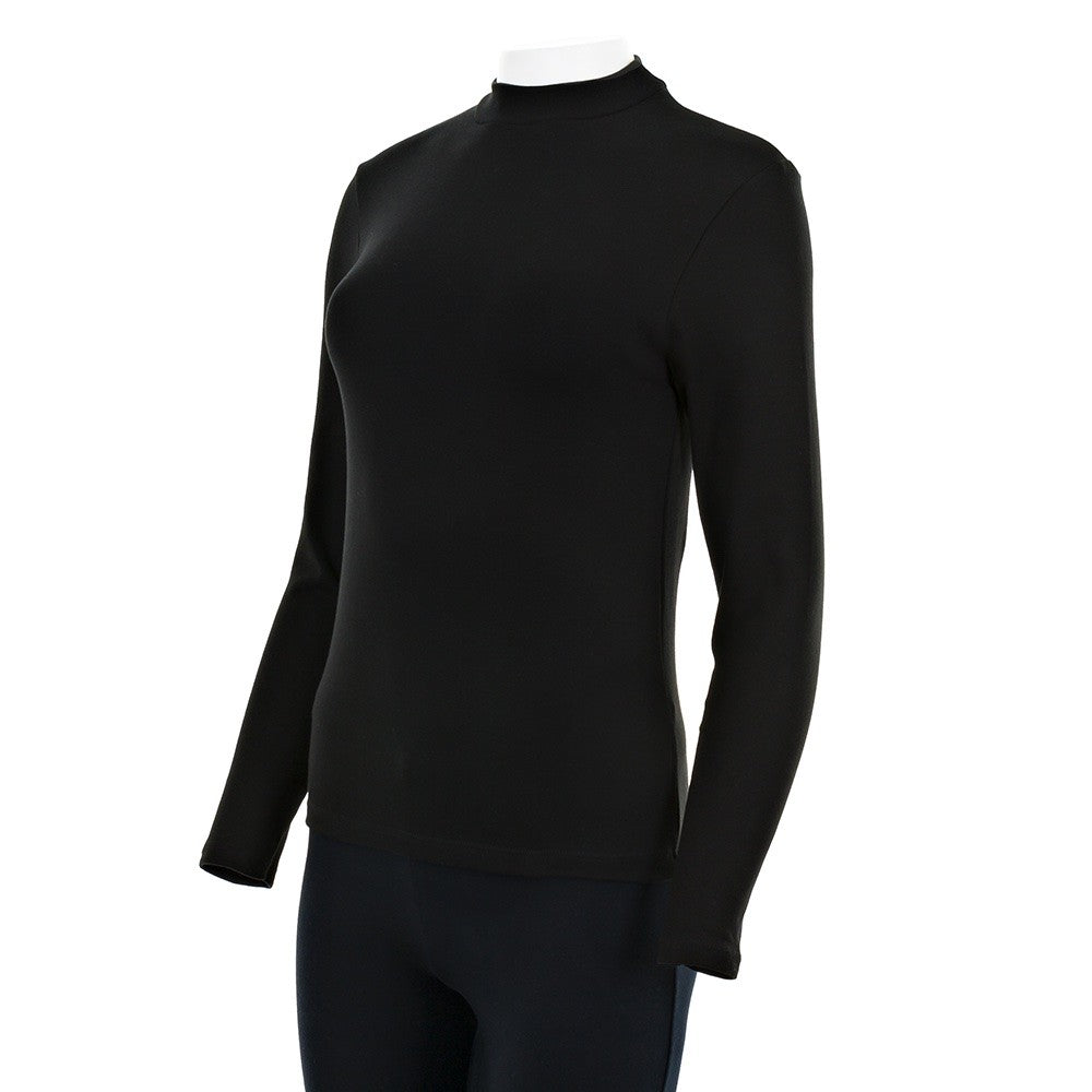 7997b CAMISETA SEMICISNE MANGA LARGA 009-Negro 2XL