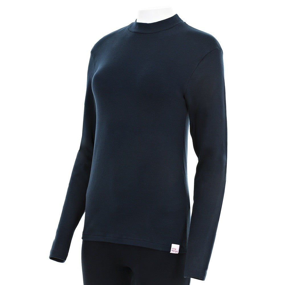 7997b CAMISETA SEMICISNE MANGA LARGA 036-Marino 2XL