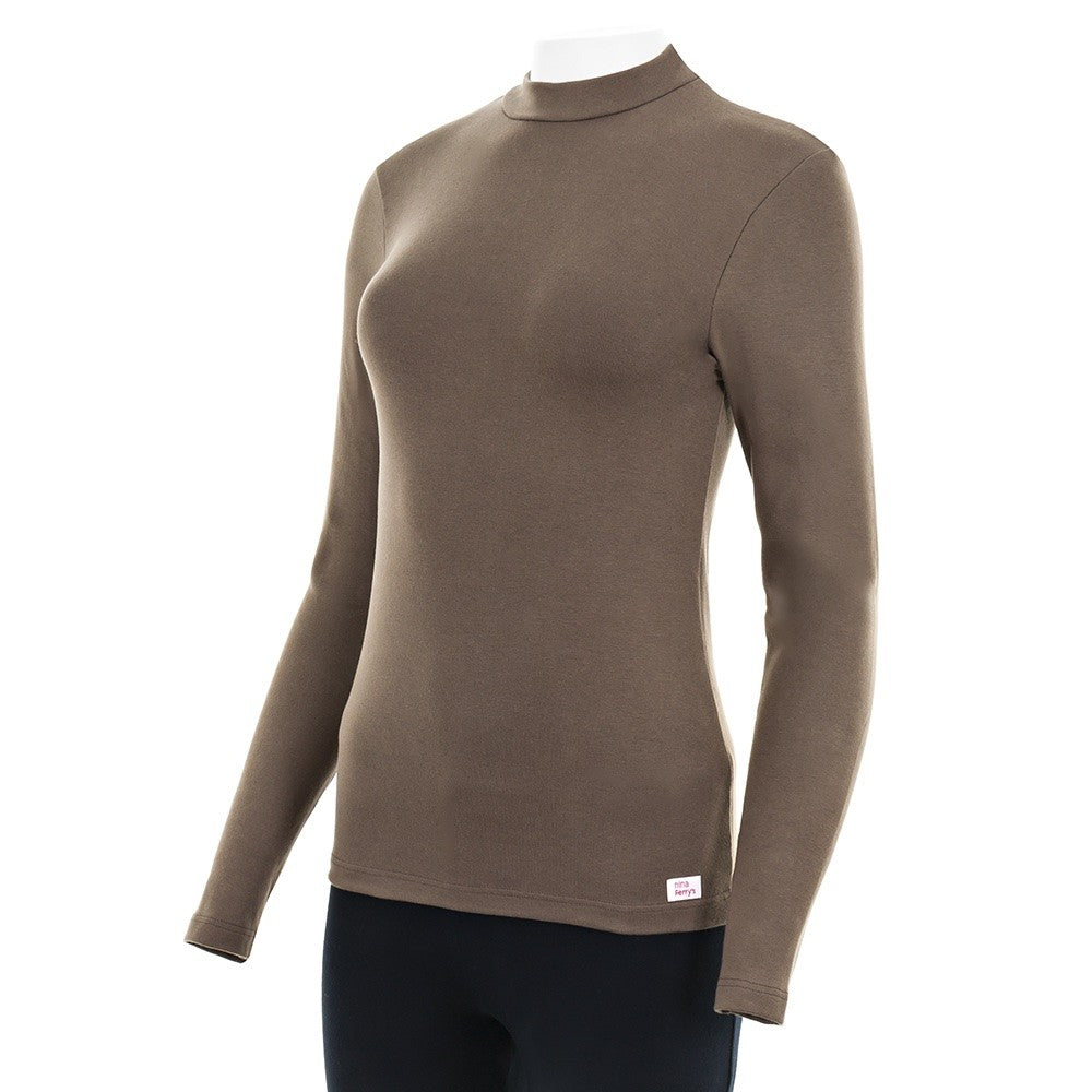 7997b CAMISETA SEMICISNE MANGA LARGA 050-Marrón Canon 2XL