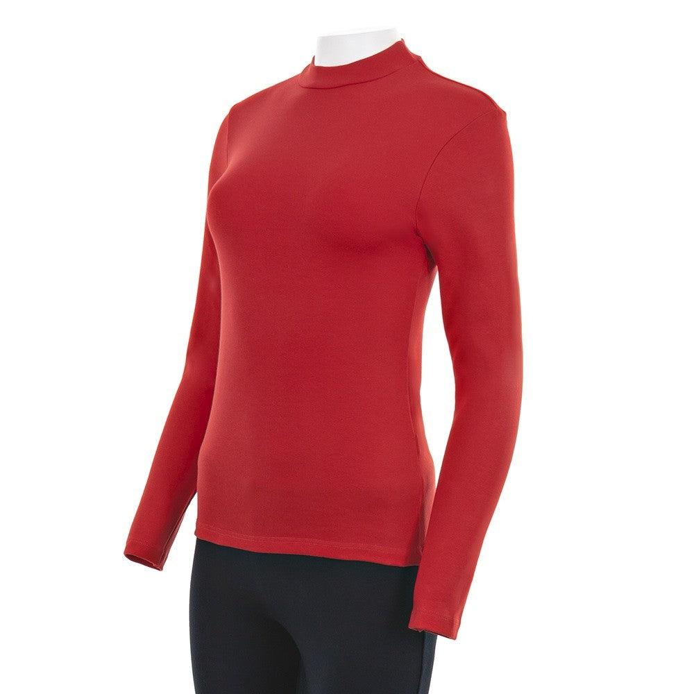 7997b CAMISETA SEMICISNE MANGA LARGA 076-Rojo 2XL