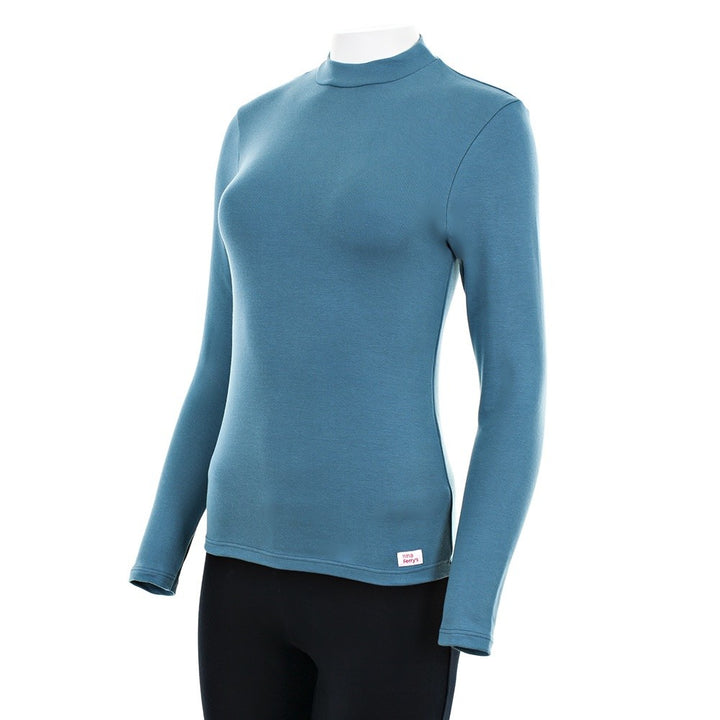 7997b CAMISETA SEMICISNE MANGA LARGA 242-Azul Niebla 2XL