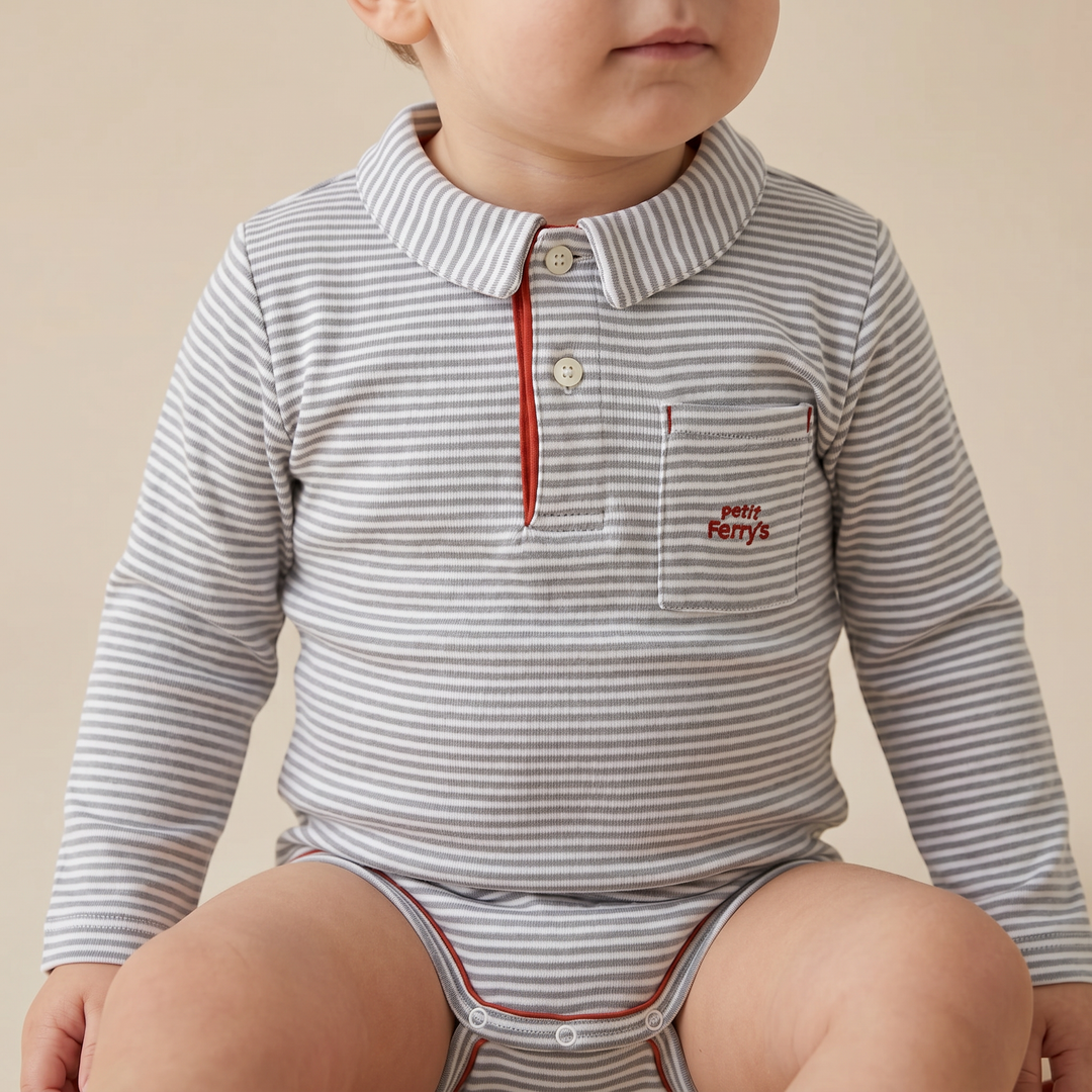 2806 STRIPED POCKET BODYSUIT