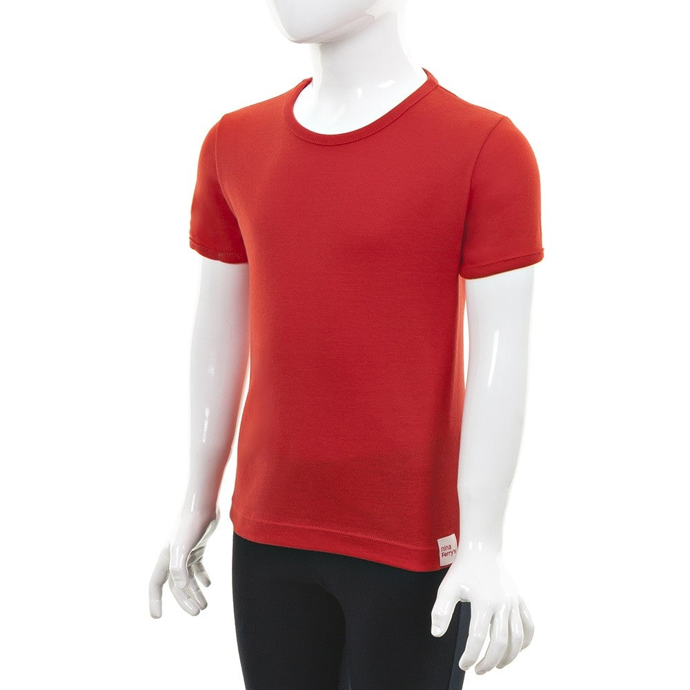 7600 CAMISETA MANGA CORTA 076-Rojo