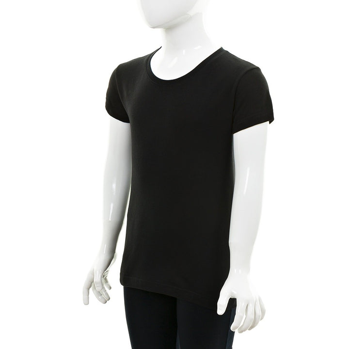 7603 CAMISETA MANGA CORTA TEJIDO FINO 009-Negro