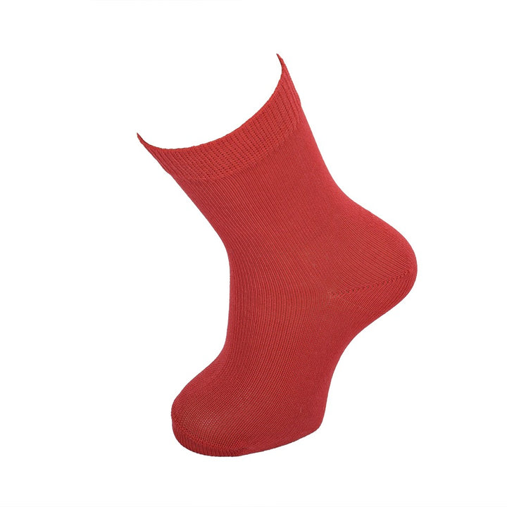 4714 CALCETÍN LISO 076-Rojo