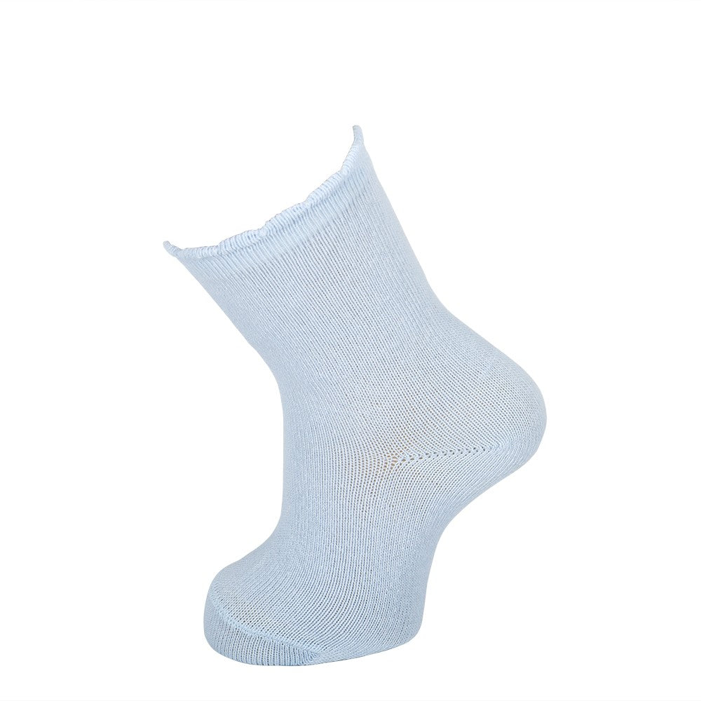 4243 CALCETÍN PUÑO ADORNO 209-Celeste