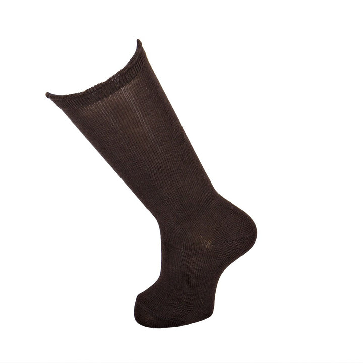 4245 CALCETÍN PUÑO ADORNO ALTO 058-Marrón