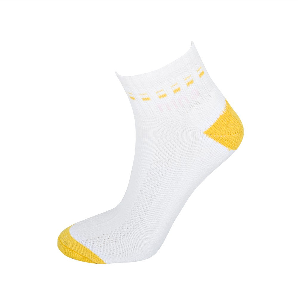 4530 CALCETÍN TOBILLERO CÁLIDO NINA 181-Blanco-Amarillo
